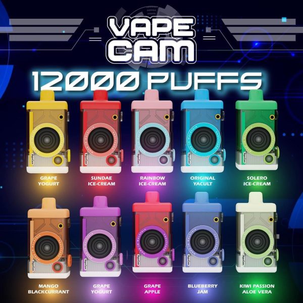 VAPE CAM 12000 PUFFS DISPOSABLE (SG VAPE NOW) The all new Vape Cam 12000 Puff Disposable Vape , feature a camera like design and superb flavouring among it's competitors . Specifications : adjustable airflow 650mAH prefilled exchangeable cartridge LED integrated ⚠️VAPE CAM 12000 PUFFS DISPOSABLE FLAVOUR LINE UP⚠️ Kiwi Passion Aloe Vera Sundae Ice Cream Original Yakult Grape Yogurt Mango Blackcurrant Solero Ice Cream Mango Peach Yogurt Rainbow Ice Cream Blueberry Jam Grape Apple FOLLOW & CONTACT US : TELEGRAM CHANNEL WEBSITE WHATSAPP