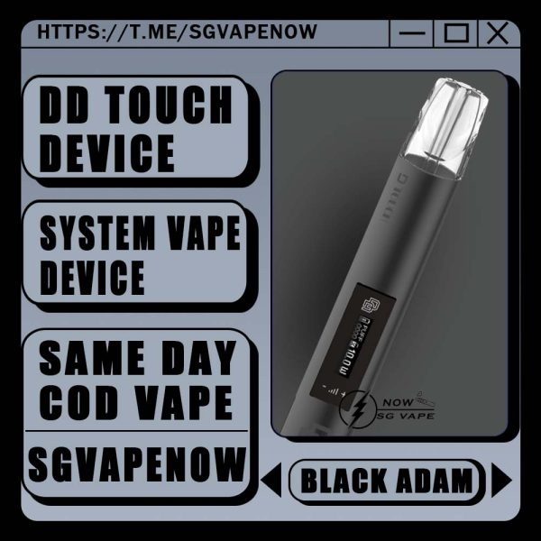 DD TOUCH DEVICE (SG VAPE)  DD Touch Device outsell is made of space aluminium, with obvious aroma experience and cool lighting effect. It has global intiative touch screen to adjust high and low power also. Specification : Low Power: 7W High Power: 10W Rechargeable via Type-C Cable Compatible Pod With : R-one Pod Relx Classic Pod Lana Pod Sp2 Pod Zeuz Pod Kizz Pod Color Available List : BLACK ADAM LOKI THOR VISION WINTER SOLDIER SG VAPE COD SAME DAY DELIVERY , CASH ON DELIVERY ONLY. ORDER BEFORE 5PM , SAME DAY NIGHT SLOT 7PM – 10PM RECEIVED PARCEL. TAKE BULK ORDER /MORE ORDER PLS CONTACT US : SGVAPENOW WHATSAPP VIEW OUR DAILY NEWS INFORMATION VAPE : SGVAPENOW CHANNEL SHOP MORE NOW : SGVAPENOW